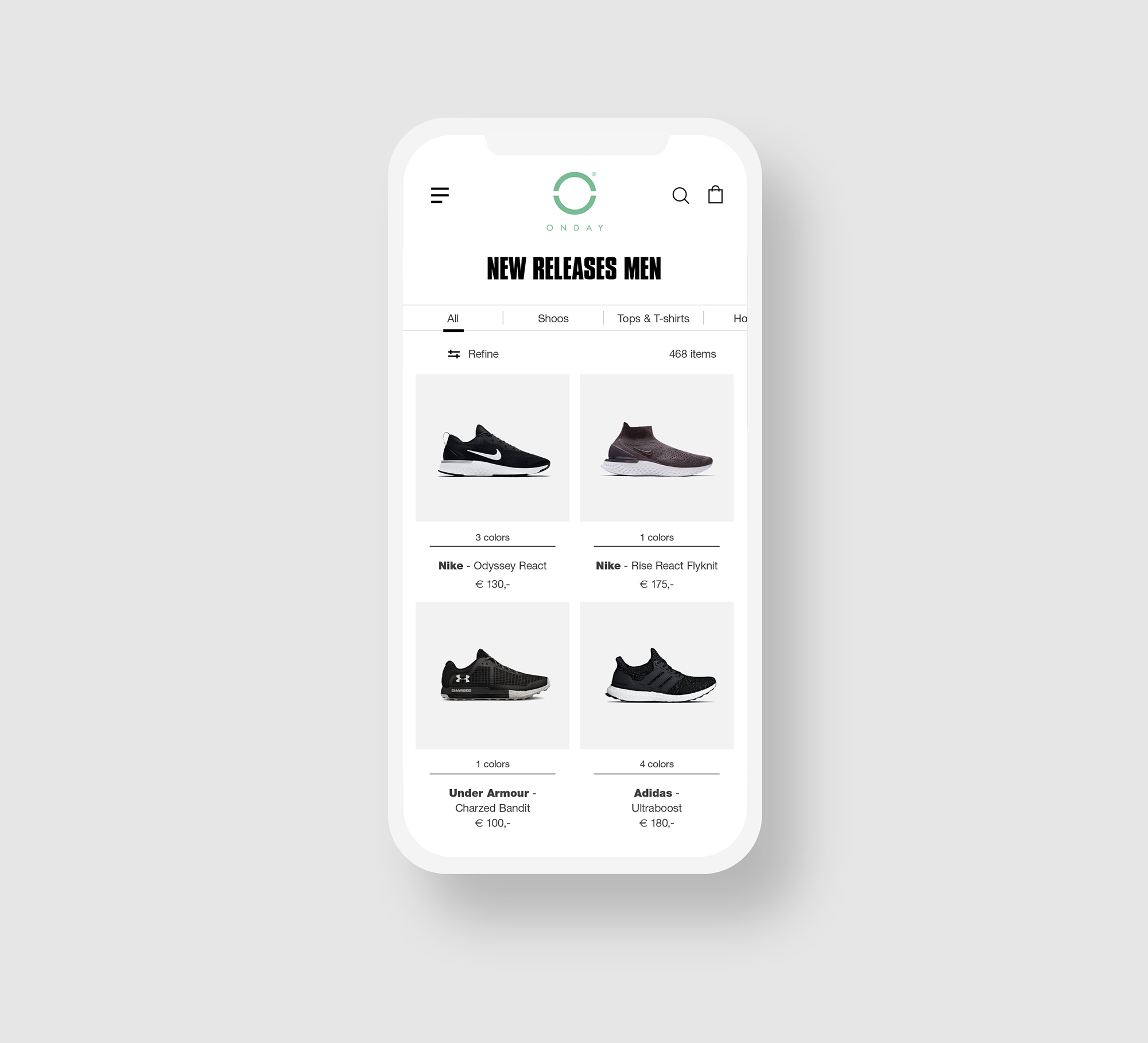 Gijs de Vos - Onday - Branding - Merk - Design - Art direction - Grafisch vormgeven - Graphic Design - Concept - Sport - Hardlopen - Website Web design - Responsive - Multi Media - Inner active