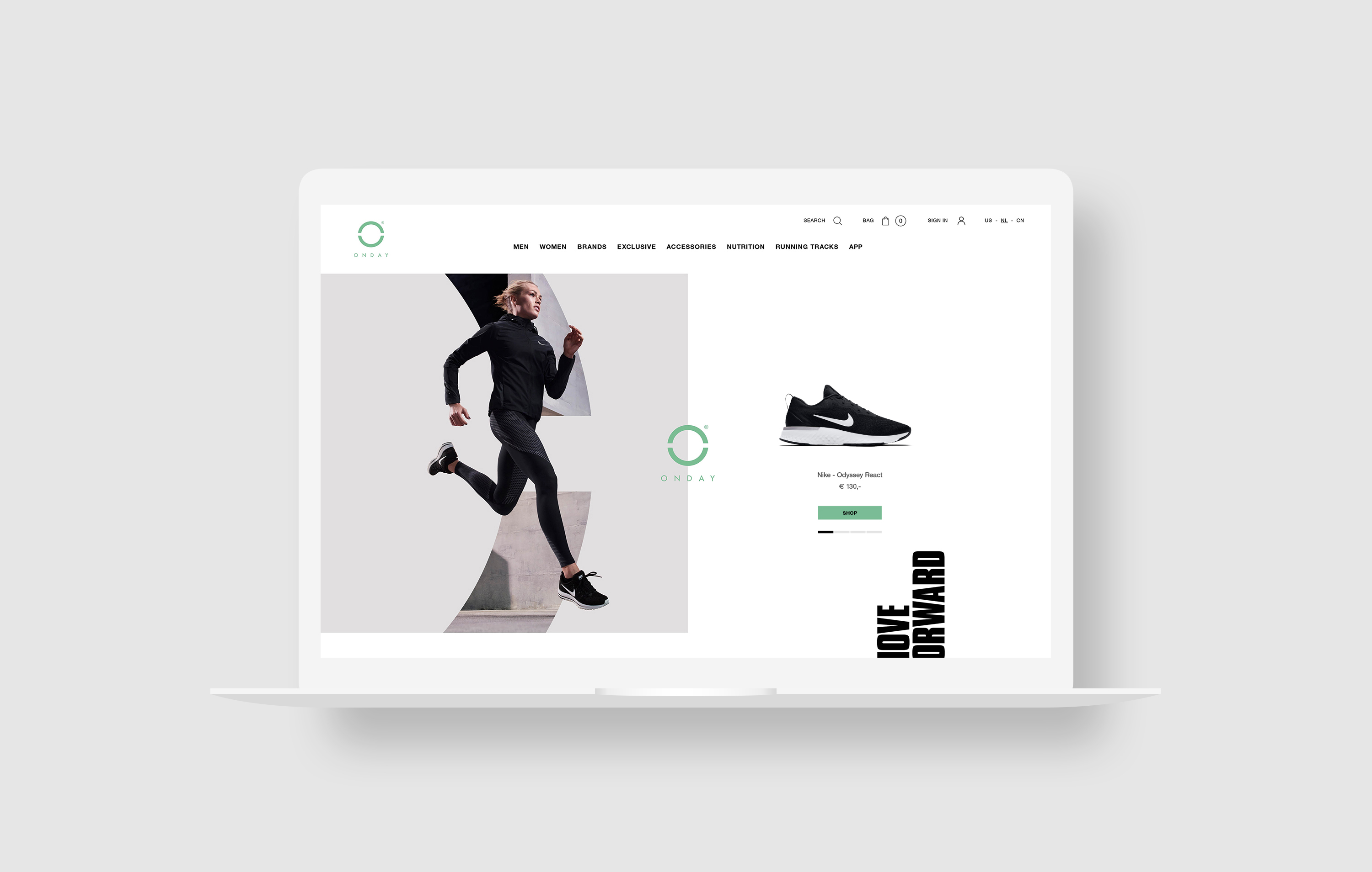 Gijs de Vos - Onday - Branding - Merk - Design - Art direction - Grafisch vormgeven - Graphic Design - Concept - Sport - Hardlopen - Website Web design - Responsive - Multi Media - Inner active