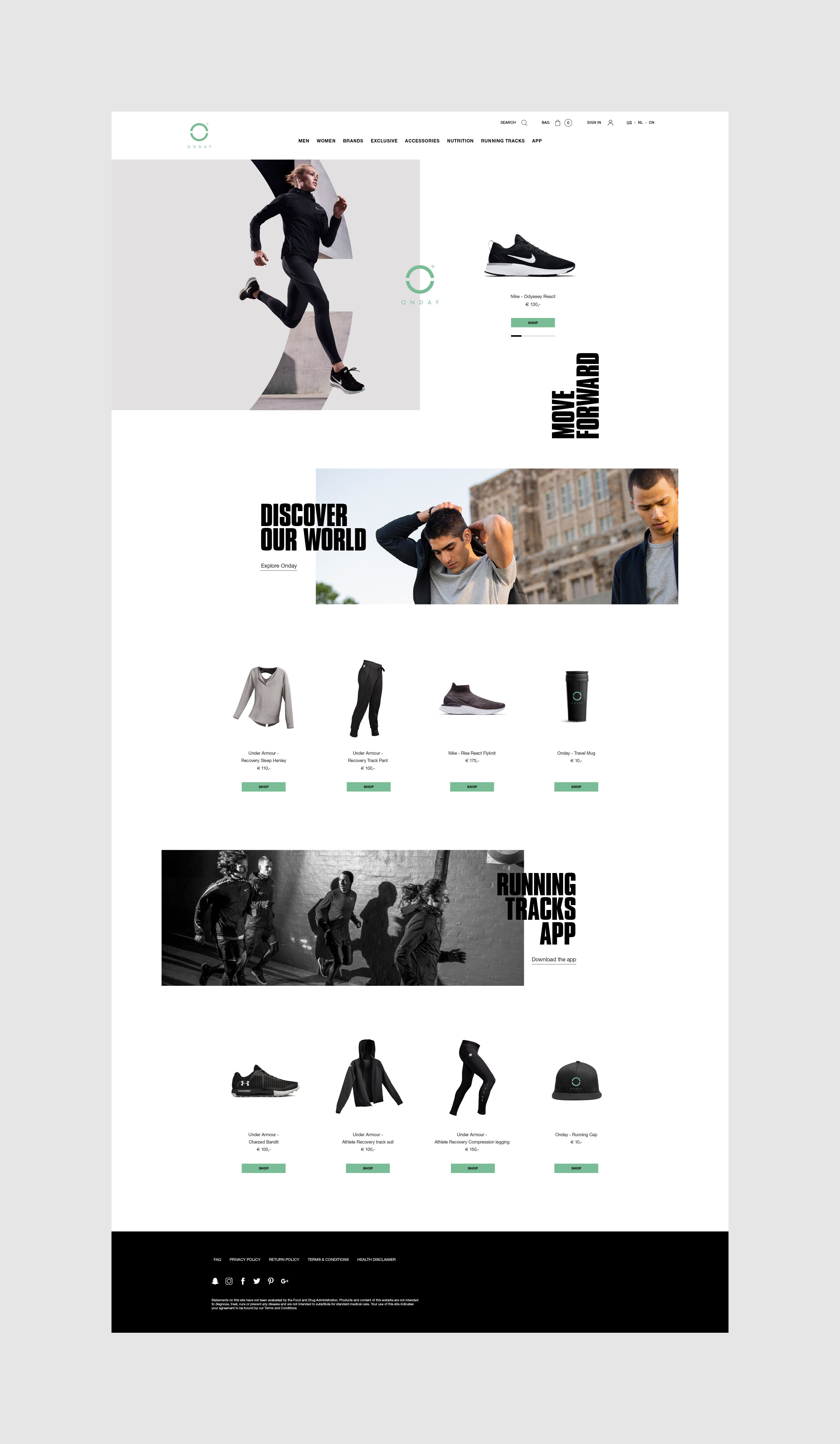 Gijs de Vos - Onday - Branding - Merk - Design - Art direction - Grafisch vormgeven - Graphic Design - Concept - Sport - Hardlopen - Website Web design - Responsive - Multi Media - Inner active